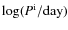 $\log (P^{\rm
i}/{\rm day})$