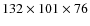 $132\times 101\times 76$