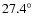$27.4^\circ$
