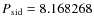 $P_{\rm sid}=8.168268$
