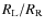 $R_{\rm L}/R_{\rm R}$