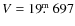 $V = 19\hbox{$.\!\!^{\rm m}$ }697$