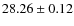 $28.26\pm0.12$