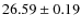 $26.59\pm 0.19$