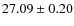 $27.09\pm 0.20$