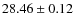 $28.46\pm 0.12$