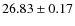 $26.83\pm 0.17$