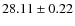 $28.11\pm 0.22$