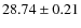$28.74\pm 0.21$