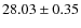 $28.03\pm 0.35$