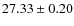 $27.33\pm 0.20$