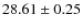 $28.61\pm 0.25$