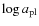 $\log a_{\rm pl}$