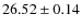 $26.52\pm0.14$