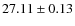 $27.11\pm0.13$