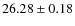 $26.28\pm0.18$
