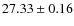 $27.33\pm0.16$