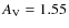 $A_{\rm V}=1.55$