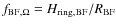 $f_{\rm BF, \Omega}=H_{\rm ring, BF}/R_{\rm BF}$