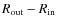 $R_{\rm out}-R_{\rm in}$