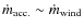 $\dot{m}_{\rm acc.}\sim \dot{m}_{\rm wind}$