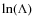 $\ln(\Lambda)$