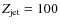 $Z_{\rm jet} = 100$
