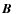 $\mbox{\boldmath$B$ }$