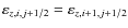 $\varepsilon_{z,i,j+1/2} =\varepsilon_{z,i+1,j+1/2} $