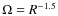 $\Omega = R^{-1.5} $