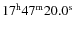 $17^{\rm h}47^{\rm m}20.0^{\rm s}$