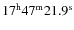 $17^{\rm h}47^{\rm m}21.9^{\rm s}$
