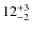 $12^{\rm +3}_{-2}$