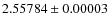 $2.55784\pm 0.00003$