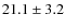 $21.1\pm3.2$