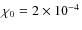 $\chi_0 =2\times10^{-4}$