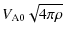 $\displaystyle V_{\rm A0} \sqrt{4 \pi \rho}$