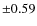 $\pm 0.59$
