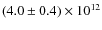 $(4.0\pm 0.4) \times
10^{12}$