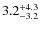 $3.2^{\rm +4.3}_{-3.2}$