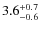 $3.6^{\rm +0.7}_{-0.6}$