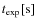 $t_{\rm exp} [{\rm s}]$