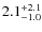 $2.1^{\rm +2.1}_{-1.0}$
