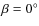 $\beta =0^\circ $