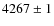 $4267\pm1$
