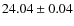 $24.04\pm0.04$