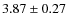 $3.87\pm0.27$