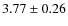 $3.77\pm0.26$