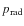 $p_{\rm rad}$