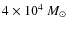 $4 \times 10^4~M_\odot$